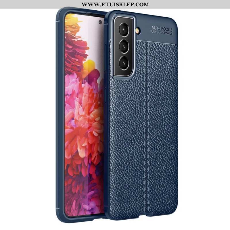 Etui do Samsung Galaxy S22 5G Efekt Skóry Liczi Z Podwójną Linią